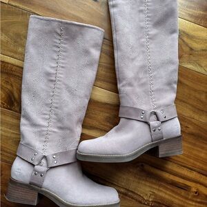Women's Luck Brand Knee-High Boots in Light Pink